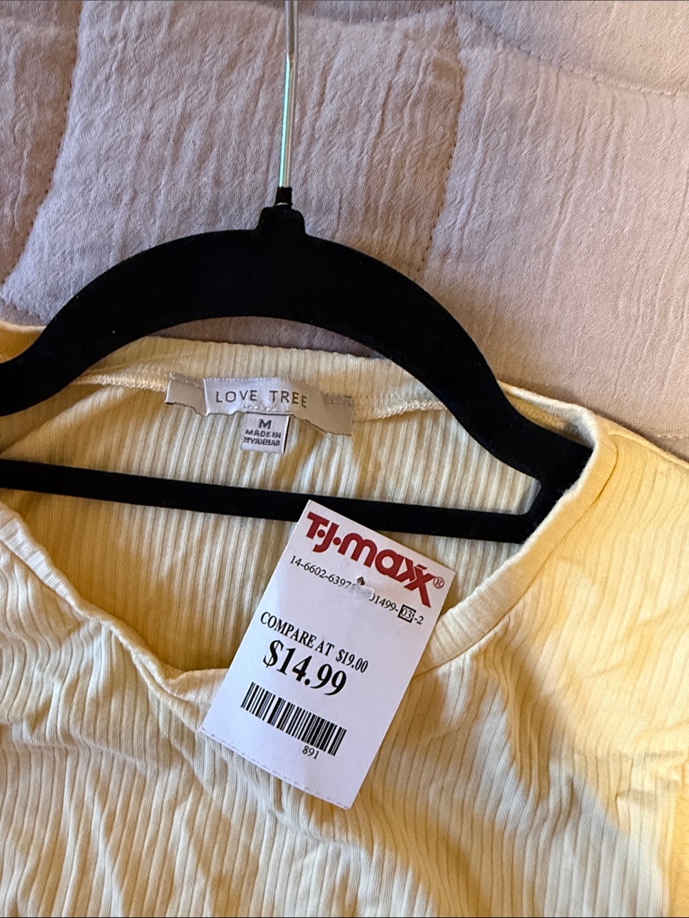 Love Tree Yellow Ribbed Ruched Midi Dress - Picture 2 of 3